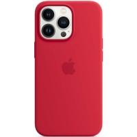 Накладка Silicone Case для iPhone 13 Pro Max (Red)